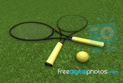 Tournament Tennis - Wimbledon Stock Photo