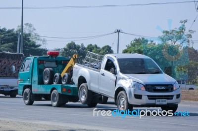 Tow Truck For Emergency Car Move Stock Photo