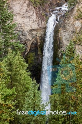 Tower Falls Stock Photo