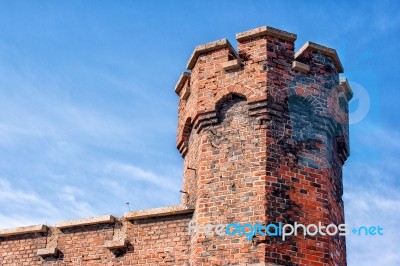 Tower Of The Old Fortress Stock Photo