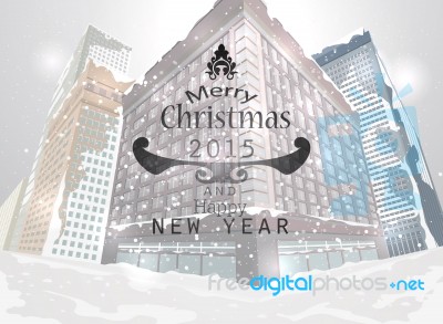 Townscape Christmas Stock Image