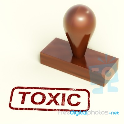 toxic rubber Stamp Stock Image