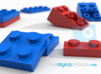 Toy Bricks Stock Image