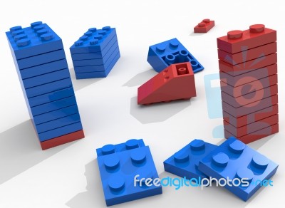 Toys 3D Stock Image