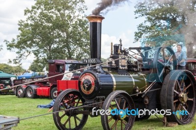 Traction Engine At Rudwick Steam Fair Stock Photo