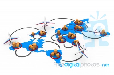 Trade Networking Stock Image