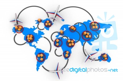 Trade Networking Stock Image