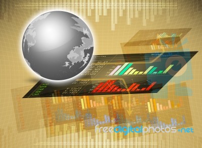 Trade On Marketing Background Stock Image