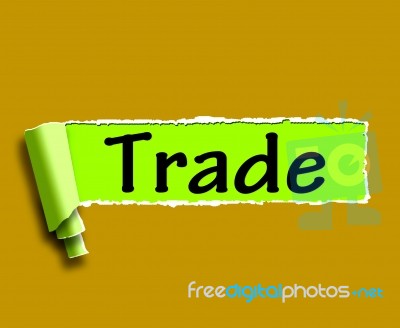 Trade Word Shows Online Buying Selling And Shops Stock Image