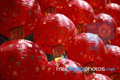 Tradition Red Chinese Lantern Stock Photo