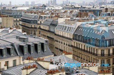 Traditional Buildings In Paris Stock Photo