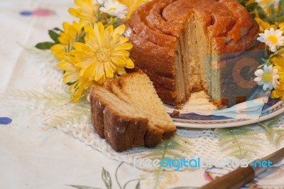 Traditional Folar Cake Stock Photo