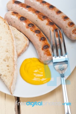 Traditional German Wurstel Sausages Stock Photo