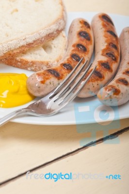 Traditional German Wurstel Sausages Stock Photo