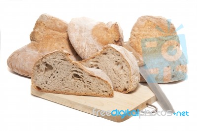 Traditional Large Loaf Of Bread Stock Photo