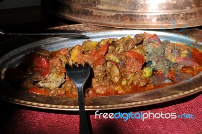 Traditional Meals And Ccoks At A Restaurant Stock Photo