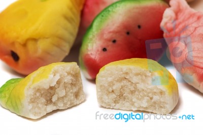 Traditional Portuguese Fruity Sweets Stock Photo