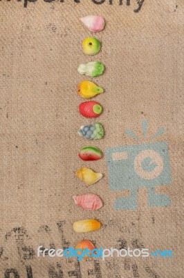 Traditional Portuguese Fruity Sweets Stock Photo