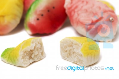 Traditional Portuguese Fruity Sweets Stock Photo