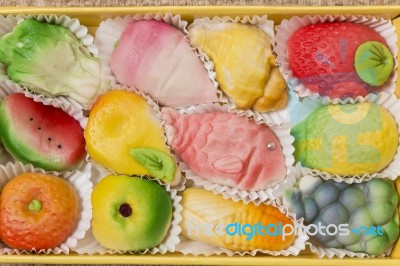 Traditional Portuguese Fruity Sweets Stock Photo