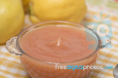 Traditional Quince Jam Stock Photo