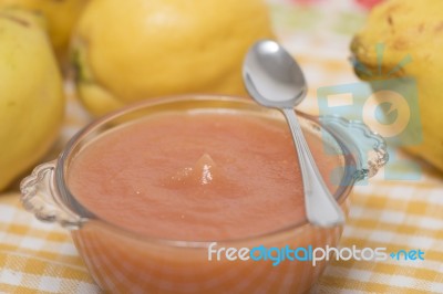 Traditional Quince Jam Stock Photo