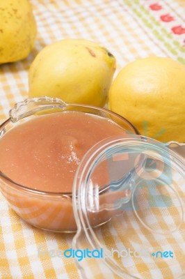 Traditional Quince Jam Stock Photo