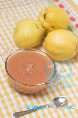 Traditional Quince Jam Stock Photo