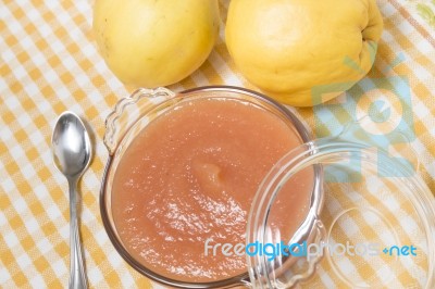 Traditional Quince Jam Stock Photo