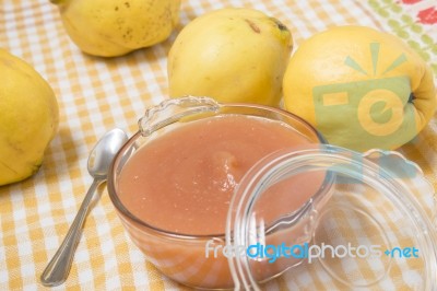 Traditional Quince Jam Stock Photo