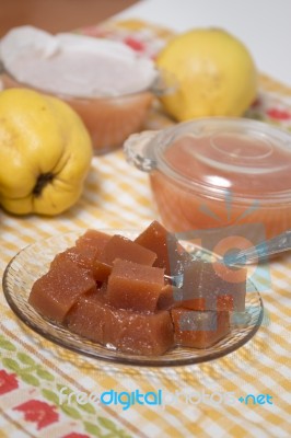 Traditional Quince Jam Stock Photo