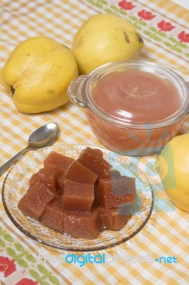 Traditional Quince Jam Stock Photo