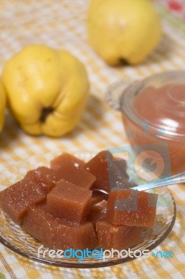 Traditional Quince Jam Stock Photo