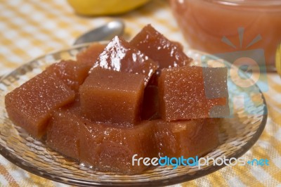 Traditional Quince Jam Stock Photo