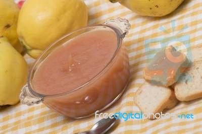 Traditional Quince Jam Stock Photo