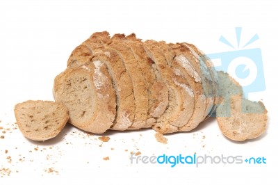 Traditional Slices Of Bread Stock Photo