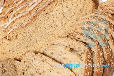 Traditional Slices Of Bread Stock Photo