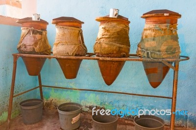 Traditional Water Containers, Egypt Stock Photo