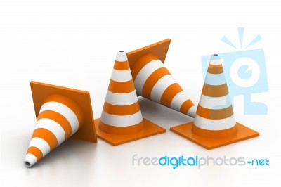 Traffic Cones Stock Image