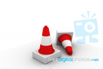 Traffic Cones Stock Image