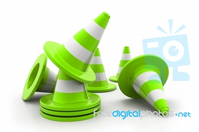 Traffic Cones Stock Image