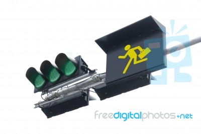 Traffic Light  Move Stock Photo