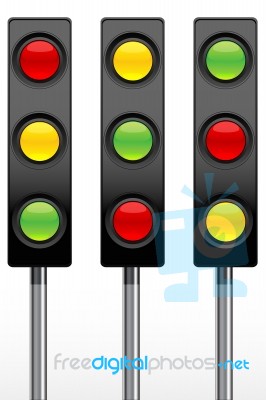 Traffic Signal Board Stock Image