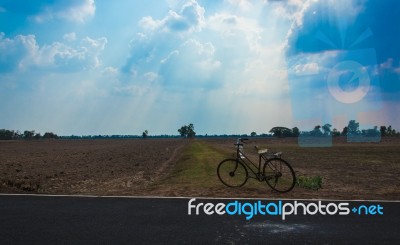 
Trails, Fields, Sky, Clouds, Rays, Sunlight And Water Park In T… Stock Photo