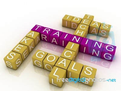 Training And Related Words Concept Stock Image