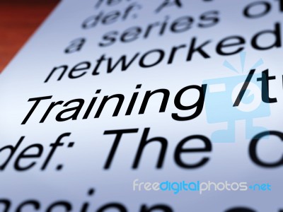 Training Definition Stock Photo