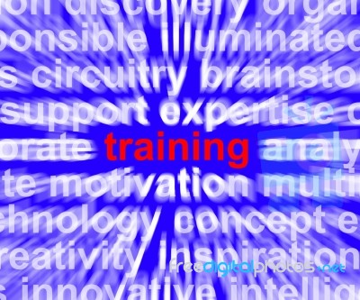 Training Word Stock Image