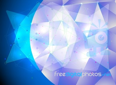 Transparent Colorful Square Shape Stock Image