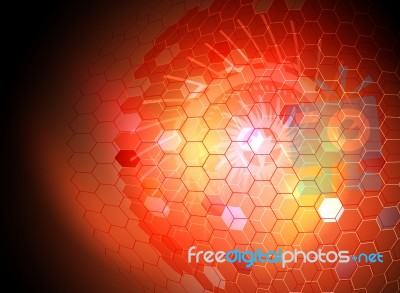 Transparent Hexagon Stock Image