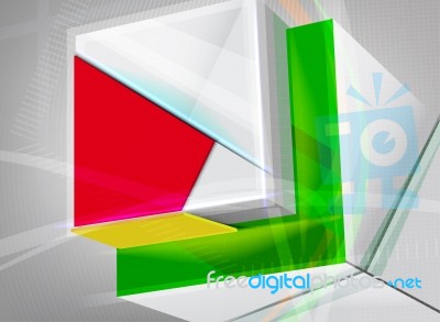 Transparent Rectangle Colors Motion Graphics Stock Image